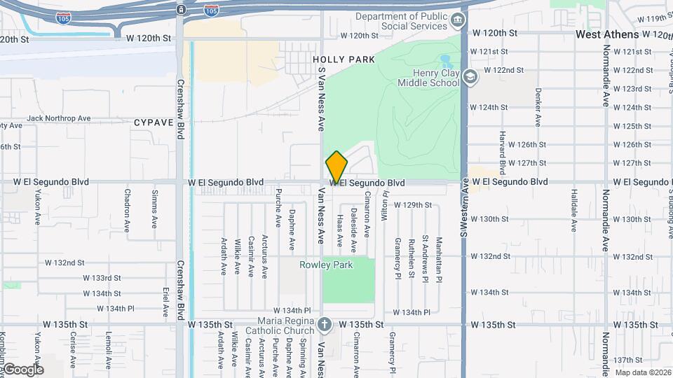 2134 W El Segundo Blvd Map and Location Details