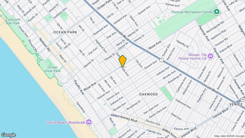 307 6th Ave Map and Location Details