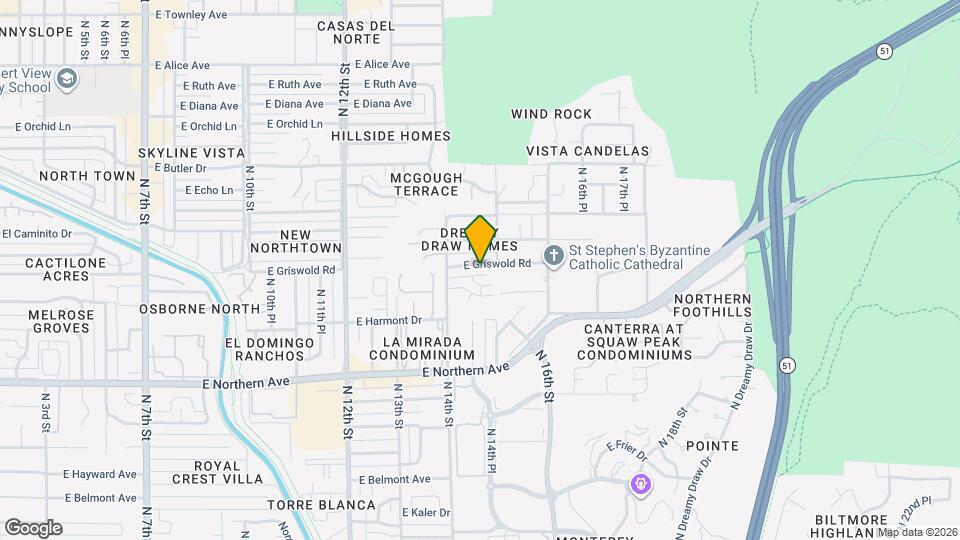 1435 E Griswold Rd Map and Location Details