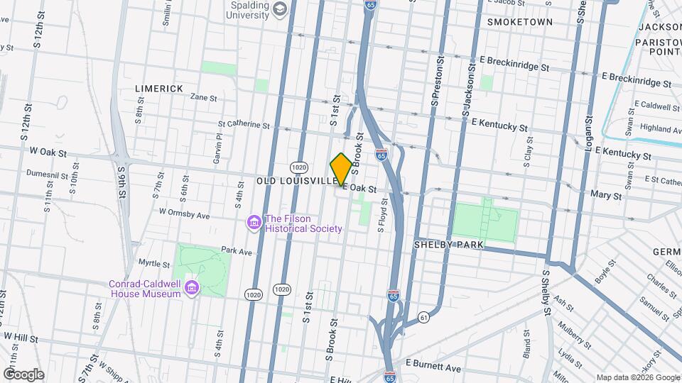 118 E Oak St Map and Location Details