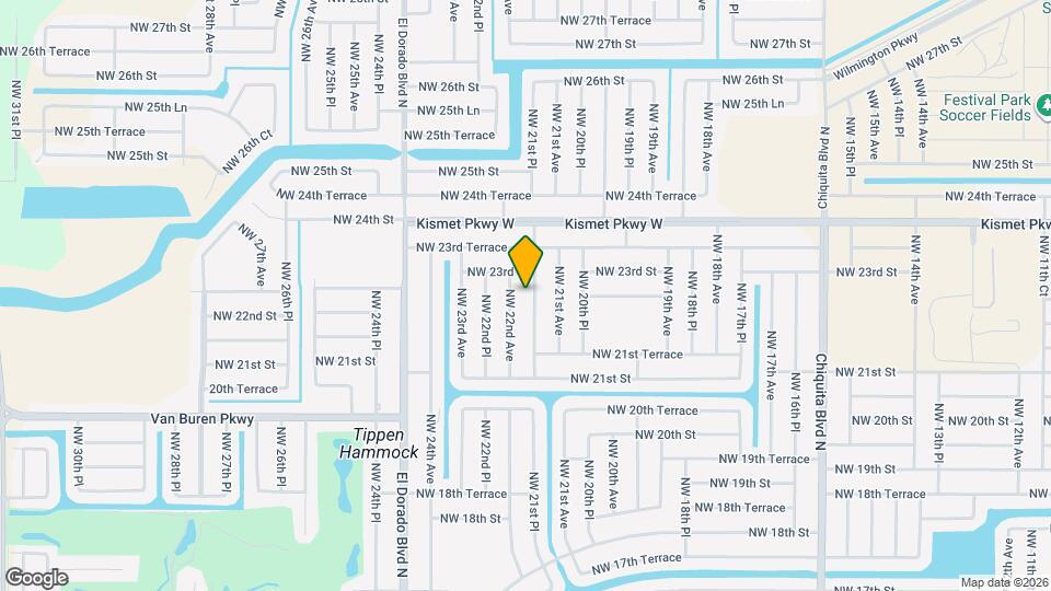 2148 NW 21st Pl Map and Location Details
