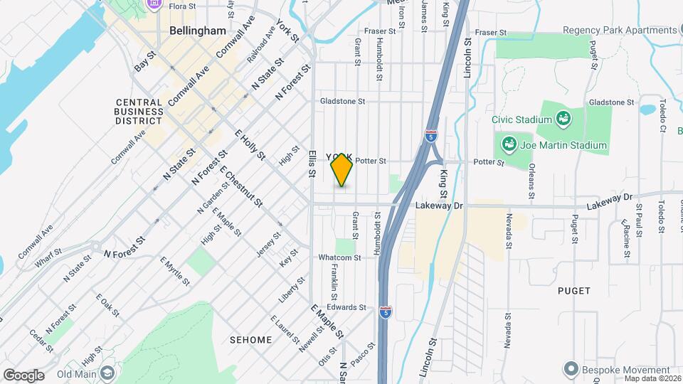 1310 Franklin St Map and Location Details