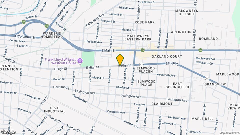 1813 E High St Mapa y Detalles de la Ubicación