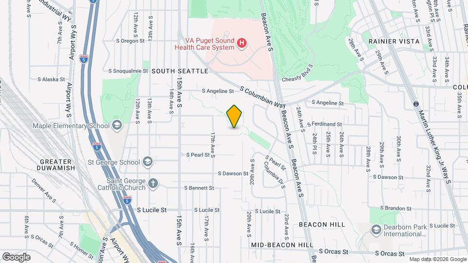 1742 S Shelton St Map and Location Details