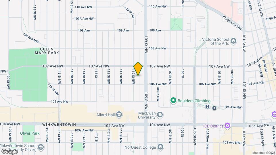 10629-10110 110 St NW Map and Location Details