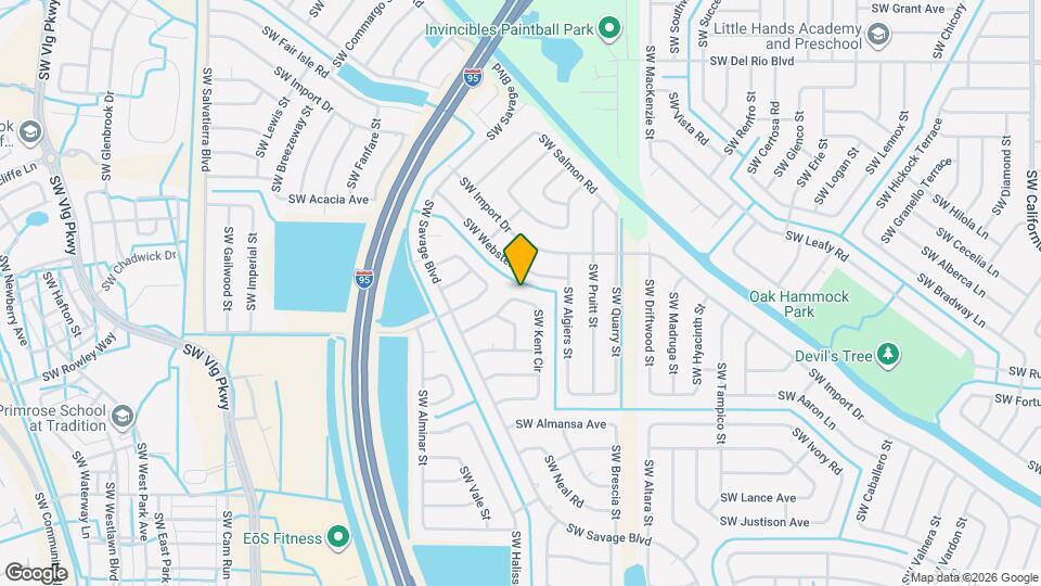 2321 SW Kent Cir Mapa y Detalles de la Ubicación