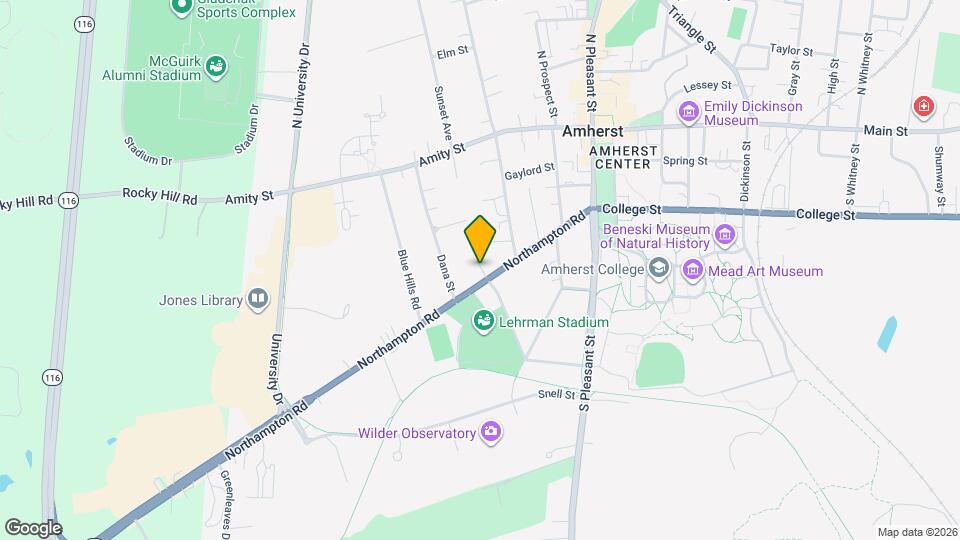 117 Northampton Rd Map and Location Details