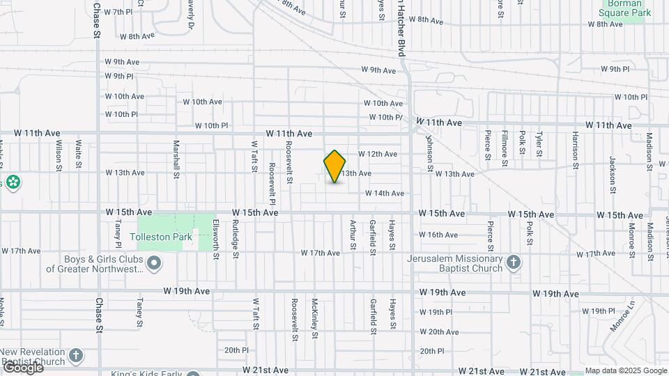 1956 W 14th Ave Mapa y Detalles de la Ubicación