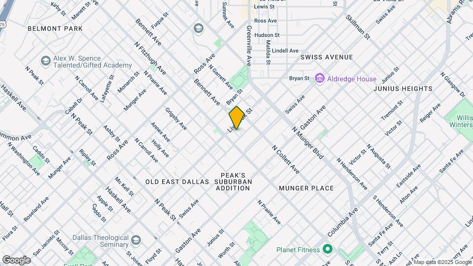 4914 Live Oak St Map and Location Details