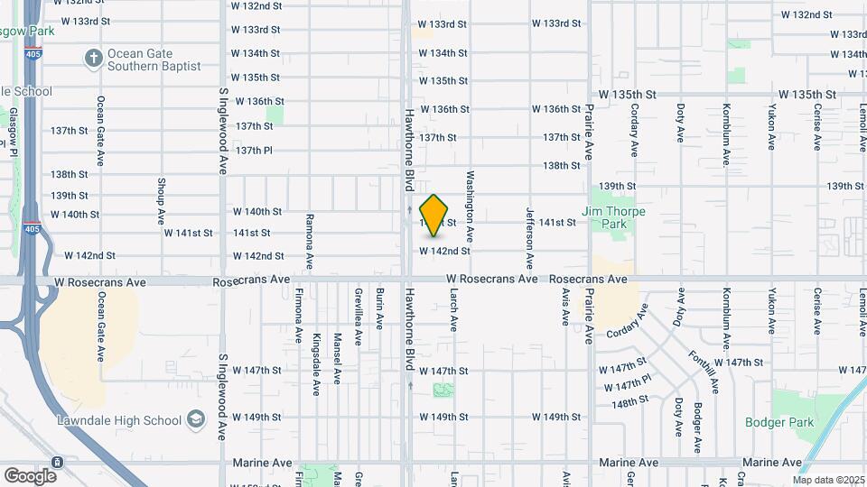 4377 W 142nd St Mapa y Detalles de la Ubicación