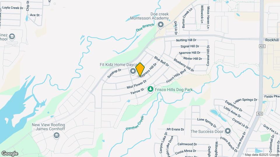 801 Cypress Hill Dr Map and Location Details