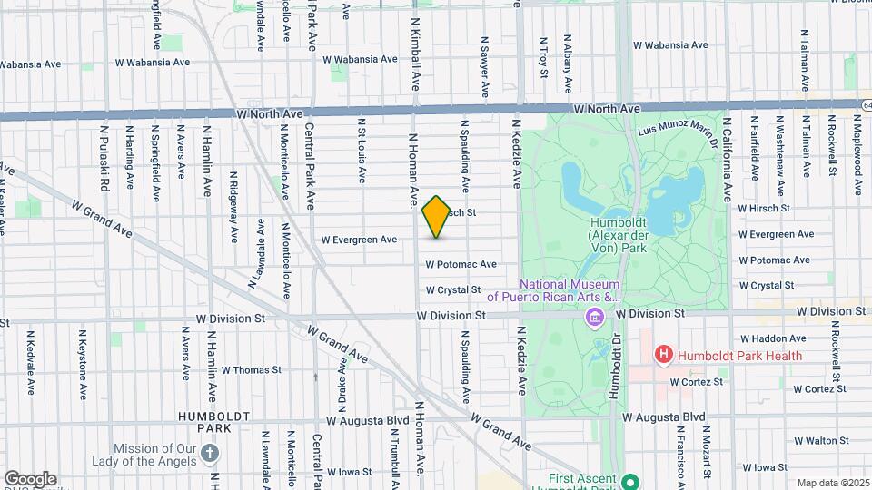 3337 W Evergreen Ave, Unit 1 Map and Location Details