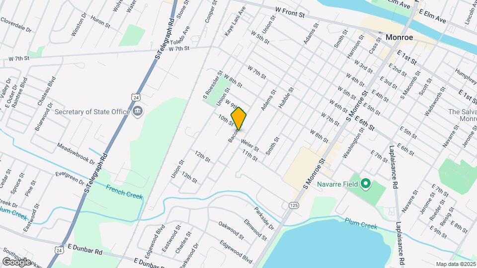 1005 Bacon St Map and Location Details