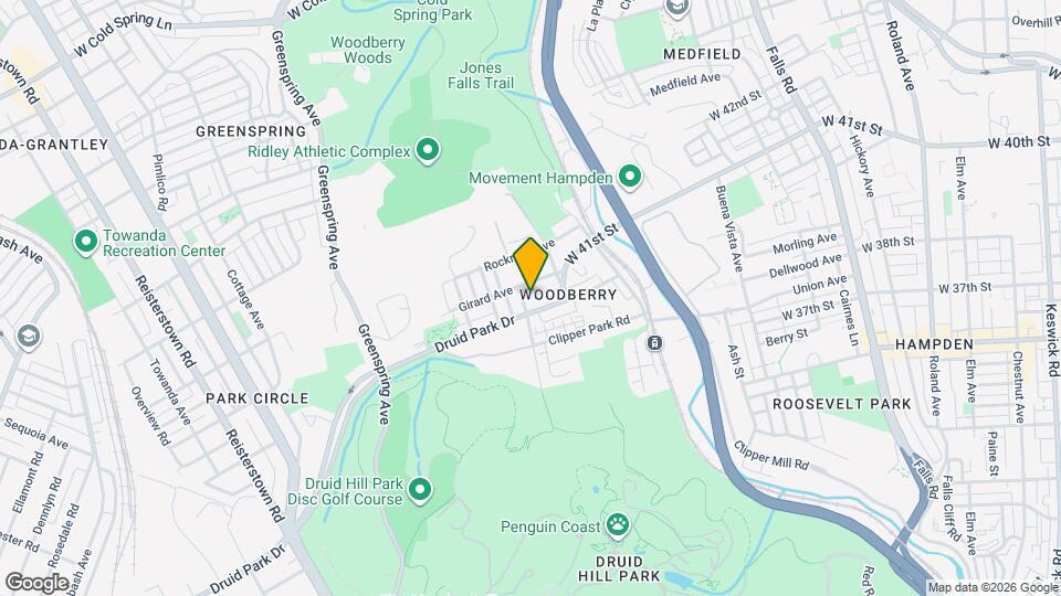 3613 Parkdale Ave Map and Location Details