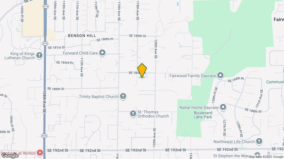 11811 SE 184th St Map and Location Details