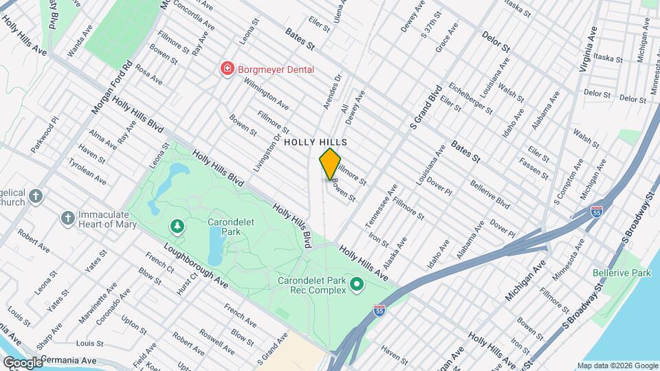 6135 Dewey Ave Map and Location Details