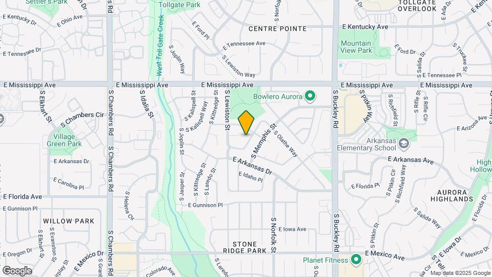 1255 S Lewiston Way Map and Location Details