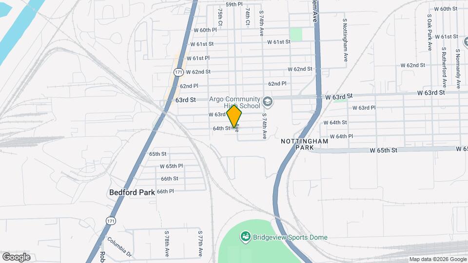 7503 W 64th St, Unit Unit:2 Map and Location Details