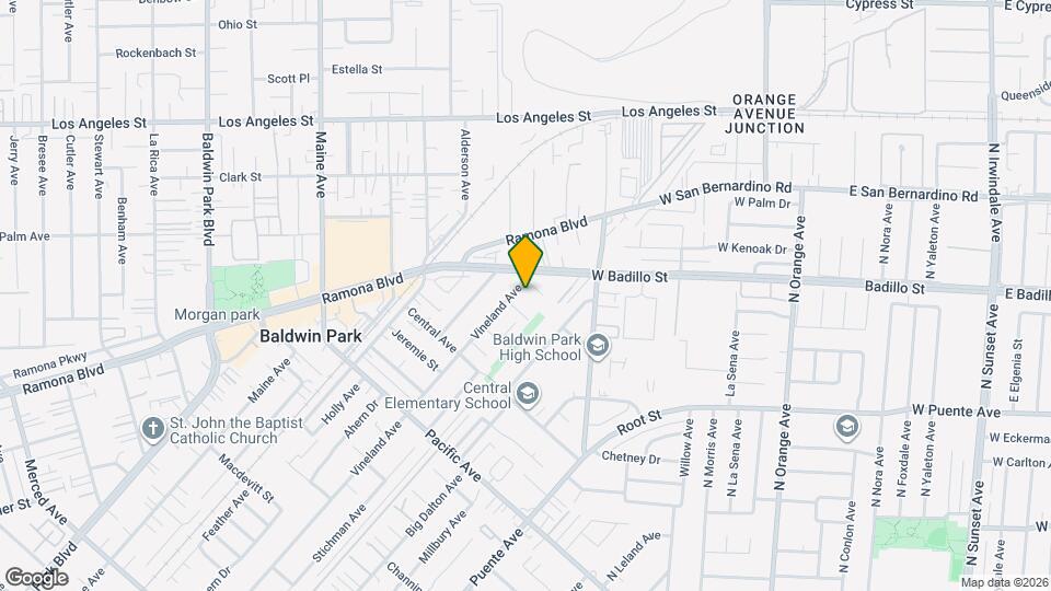 4046 Vineland Ave Map and Location Details