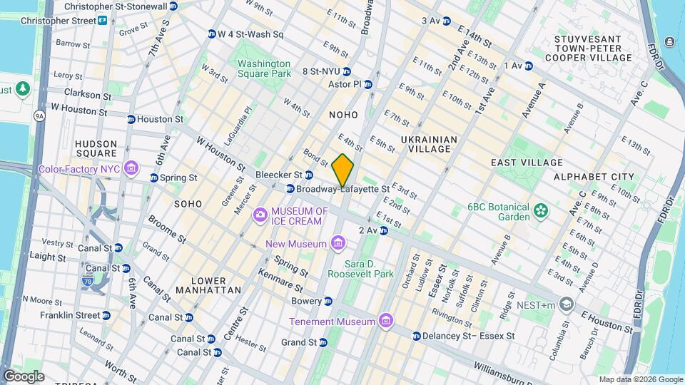 312-314 Bowery Map and Location Details