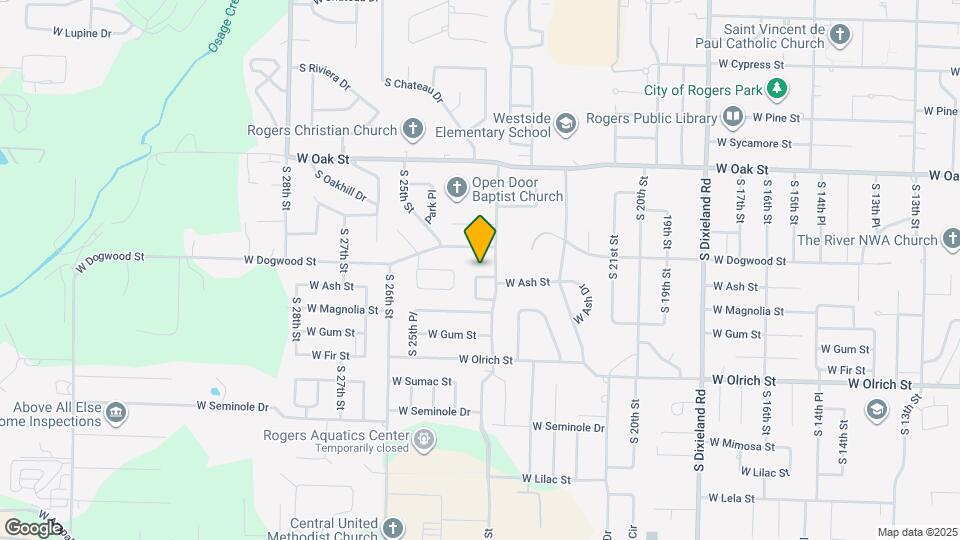 2407 W Ash St Map and Location Details