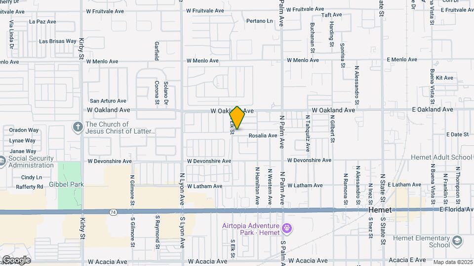 1270 Rosalia Ave Map and Location Details