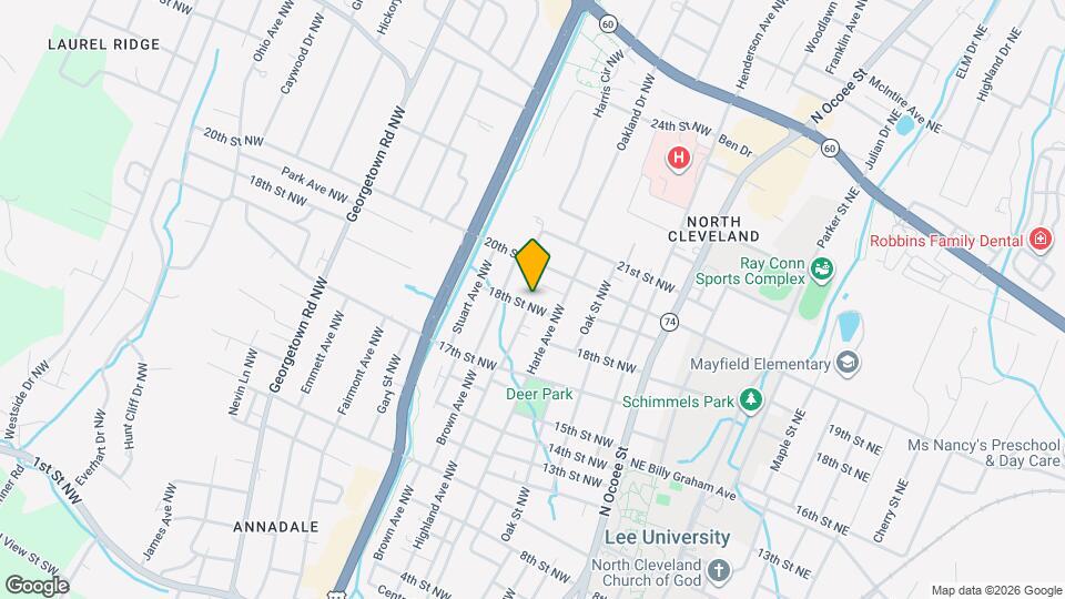 540 18th St NW Map and Location Details