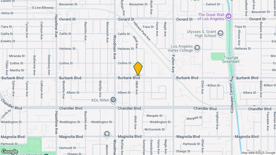 13527 Burbank Blvd Map and Location Details