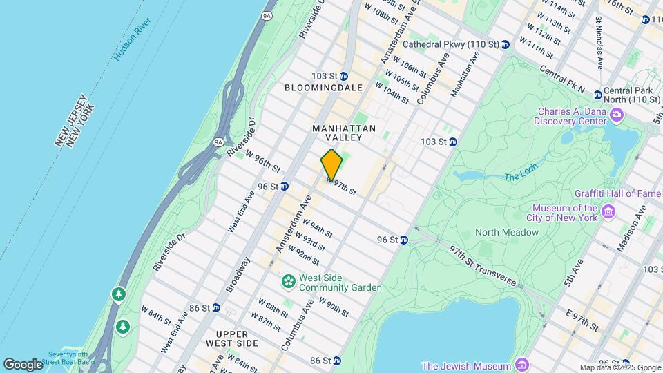 160 W 97th St-Unit -13B Mapa y Detalles de la Ubicación