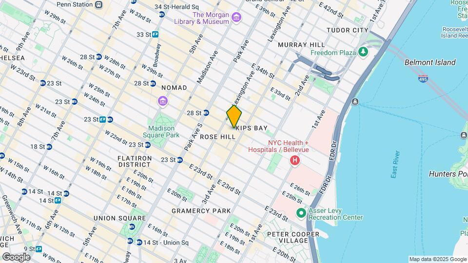 148 E 28th St Mapa y Detalles de la Ubicación
