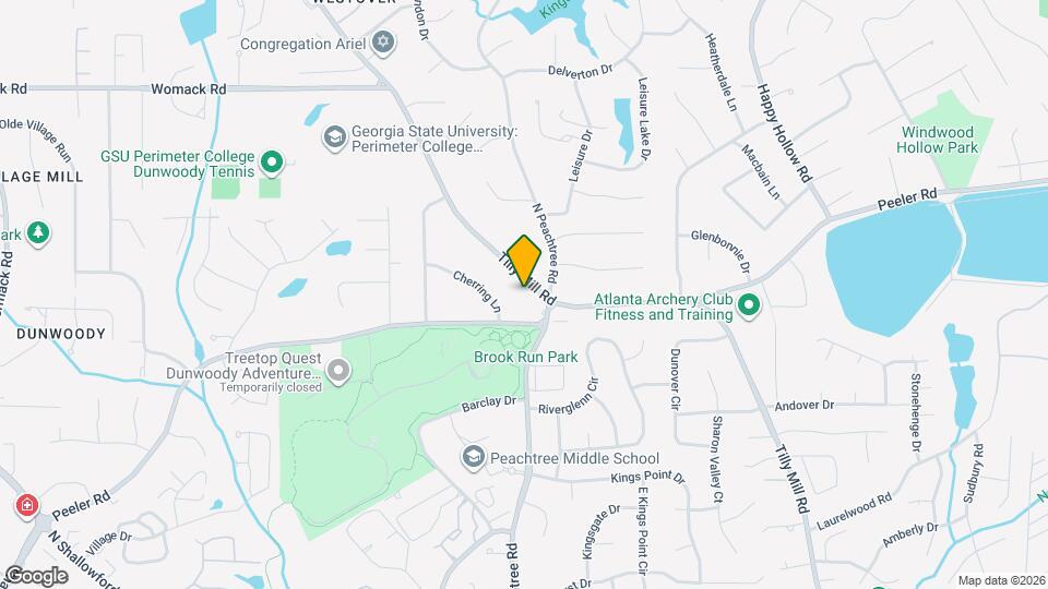 4972 Tilly Mill Rd Map and Location Details