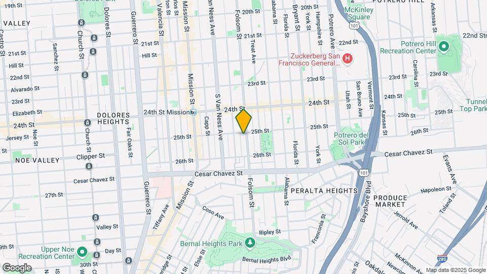 2908 Folsom St Mapa y Detalles de la Ubicación