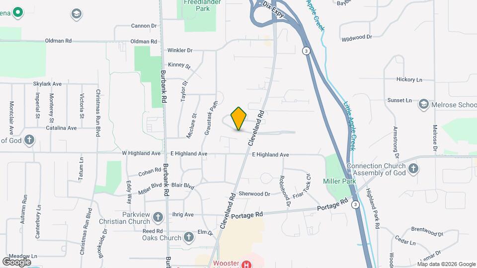 2500 Cleveland Rd Map and Location Details