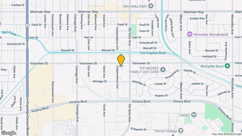6738 Independence Ave Map and Location Details