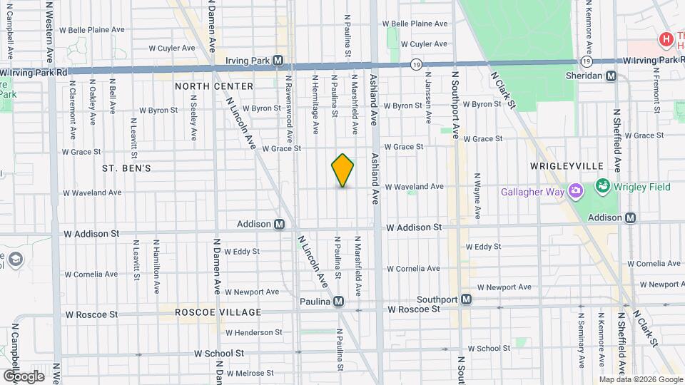 1651 W Waveland Ave, Unit 1 Map and Location Details