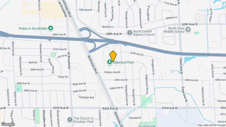 6601 Jersey Ave N Map and Location Details