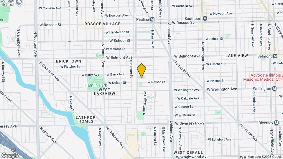 1746 W Nelson St, Unit 1746 W Nelson Apt #1 Map and Location Details