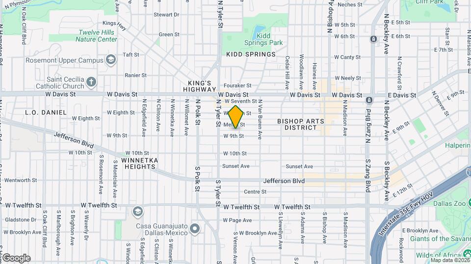805 W 9th St Map and Location Details