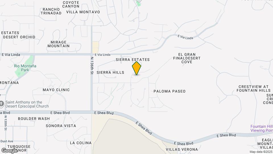 11041 N 138th Way Map and Location Details