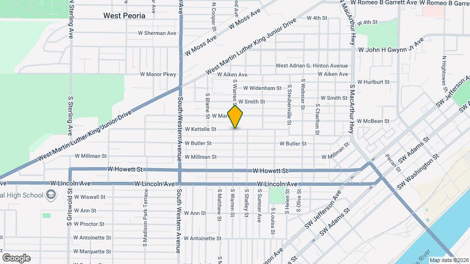 1540 W Kettelle St Map and Location Details