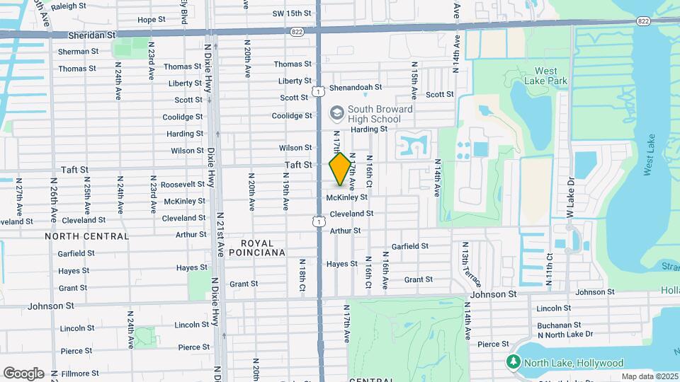 1723 Mckinley St Map and Location Details