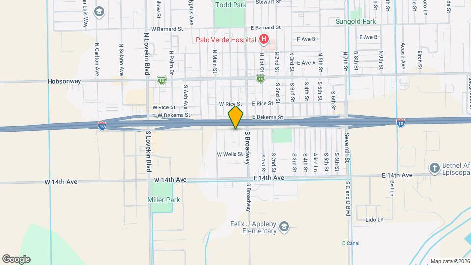 308 S Spring St Map and Location Details