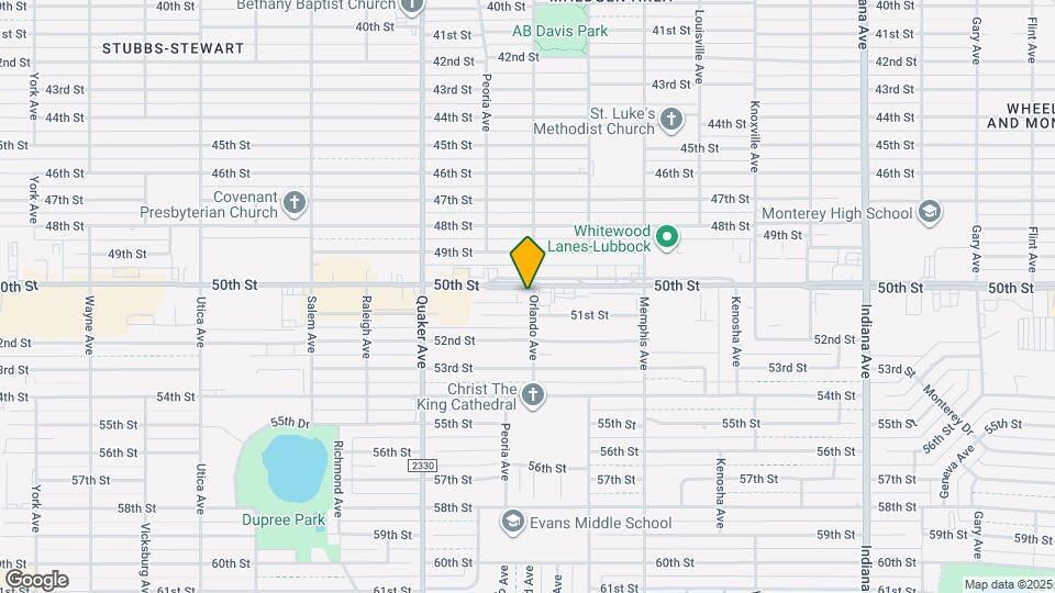 4201 50th St Map and Location Details