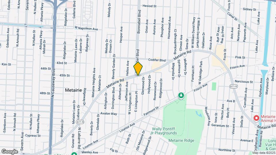 1820 Metairie Rd, Unit 3 Map and Location Details