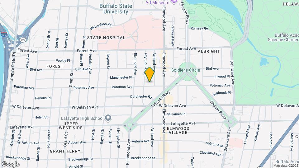 548 Potomac Ave Map and Location Details