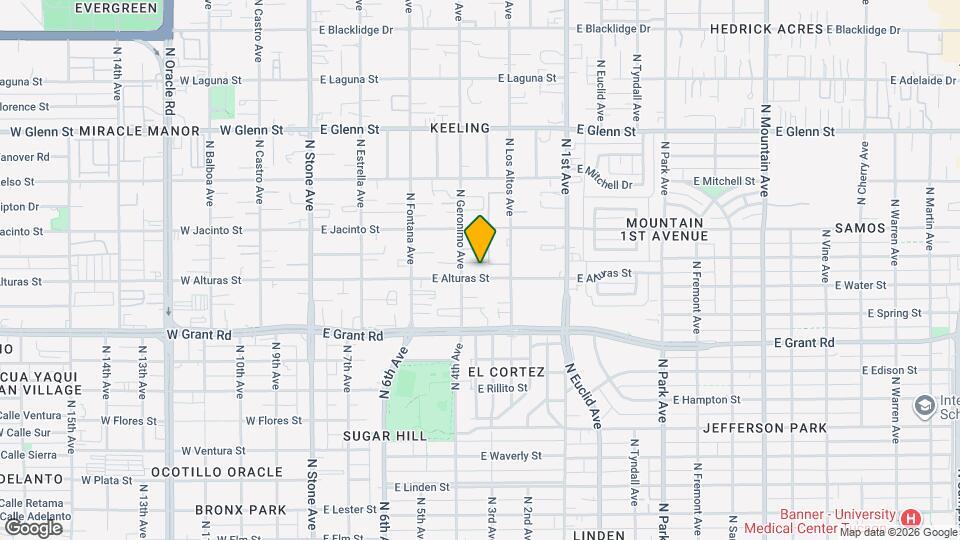 419 E Alturas St, Unit 1301 Mapa y Detalles de la Ubicación