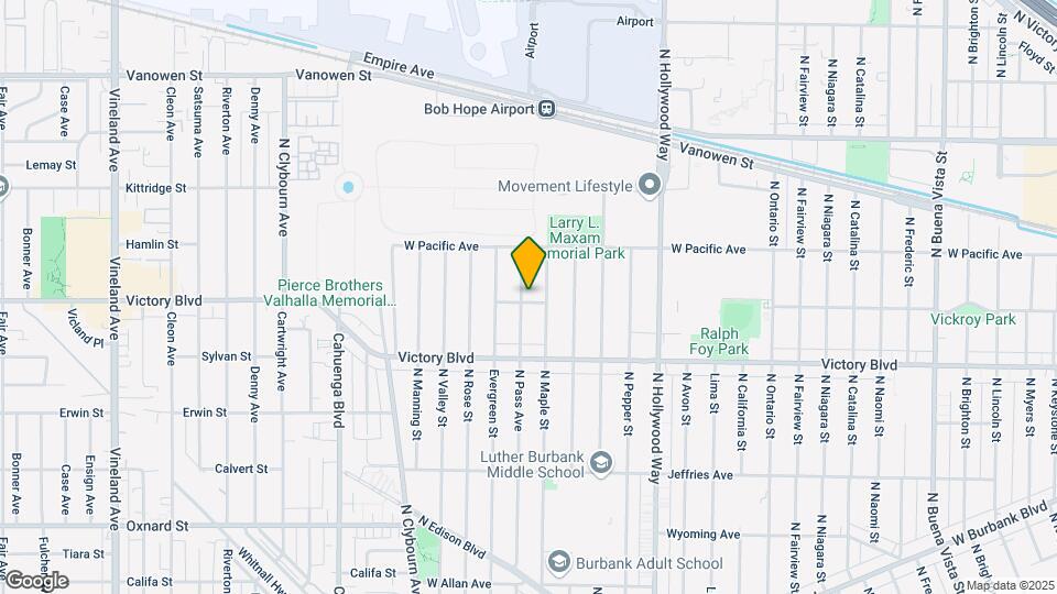 2100 N Pass Ave Map and Location Details