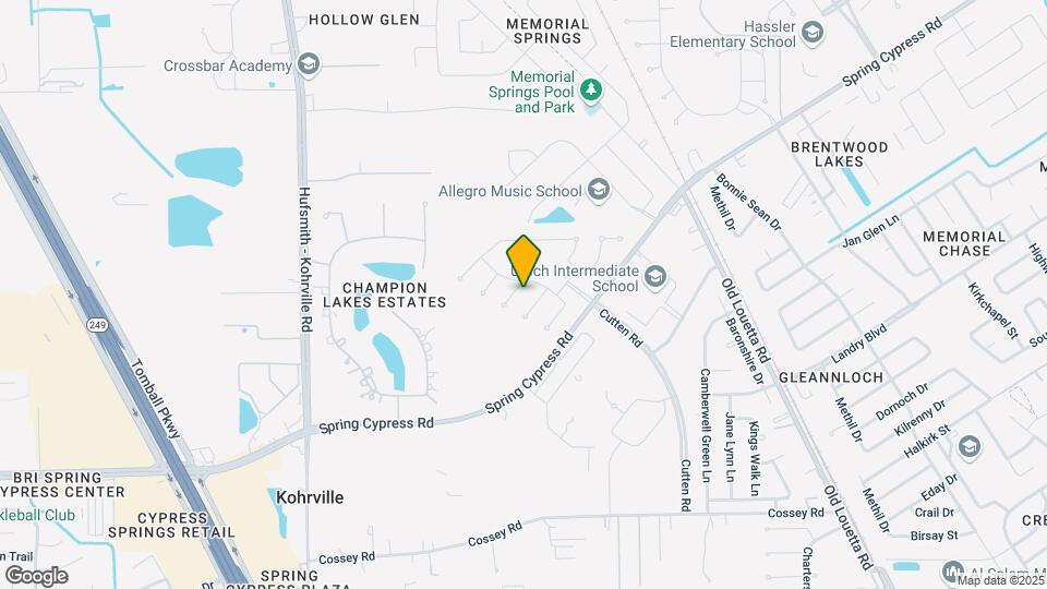 17322 Legend Creek Ct Map and Location Details