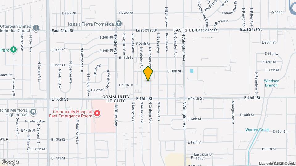 1702 N Graham Ave, Unit 1702 Map and Location Details