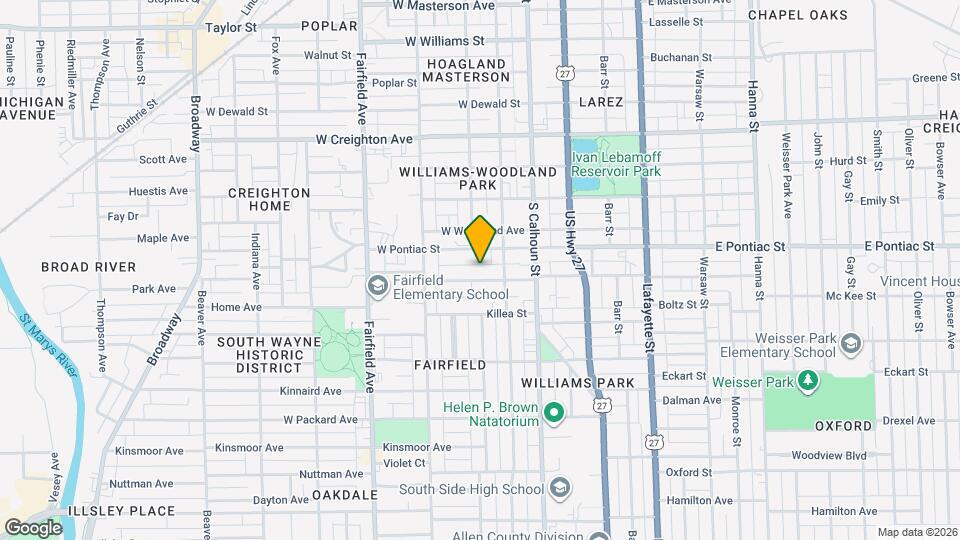 228 W Leith St Map and Location Details